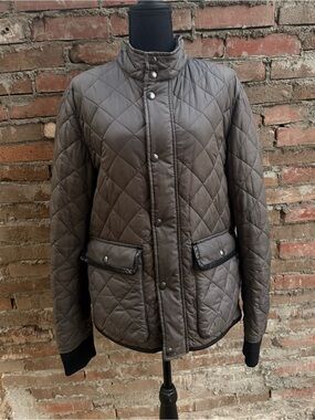 Coach Men’s Grey Quilted Diamond Puffer Jacket